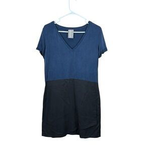 Dolan Colorblock Dress Womens  Size Medium Black Blue‎ Lightweight Anthropologie